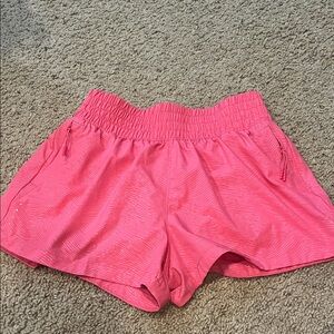 Women's Pink Athletic Shorts With pockets